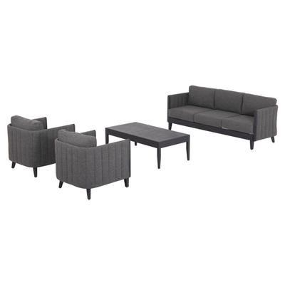 Set kopshti lounge 4-pjesësh Larry (HM6188.01), gri