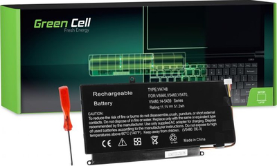 Bateri laptopi Green Cell VH748 DE105, për Dell Vostro edhe Inspiron, e zezë