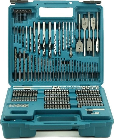 Set veglash Makita E-11689, 256 copë, në kuti plastike, gri