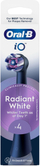 Резервна глава за четка за заби Oral B iO Radiant White, избелувачки влакна, сет 4 парчиња, црни