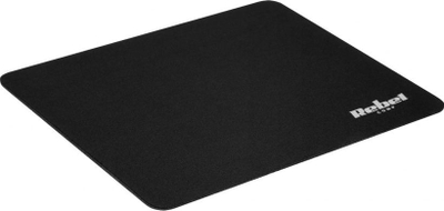 Mouse pad Rebel KOM1190, me sipërfaqe pëlhure, me gomë poshtë kundra rrëshqitjes, i zi