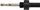 Mbajtëse për sharrë rrethore AWTools AW49650, 14–30 mm, mandrinë HEX 11 mm, e zezë