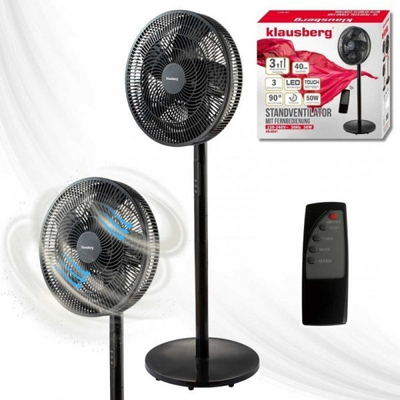 Ventilator dyshemeje Klausberg KB-9041, 40 cm, 50W, i zi