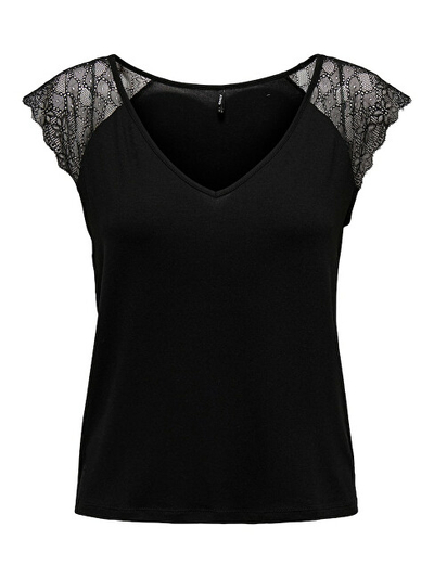 Bluzë ONLY ONLPETRA Slim Fit 15315803 Black