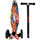 Trotinet Enero Maxi Colic Scooter me 3 rrota, deri 50 kg, portokalli
