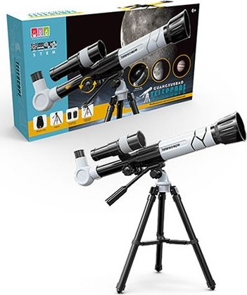 Teleskop për kalamaj Icom Polska, me tripod, dy okularë, i zi
