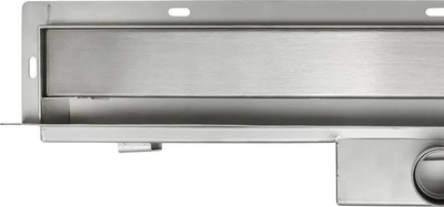 Kanal kullimi murni Hydroland WALL LINEAR DRAINAGE FLOW 900, inox AISI 304, 90 cm, argjend