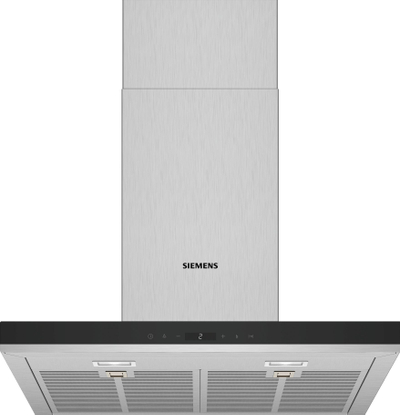 Aspirator Siemens LC67BIP50, 413 m3 / h, 61 dB, 59.8 cm, i argjendtë
