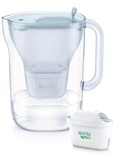 Филтерска бокал шише BRITA Style Eco, 2.4L, филтер Maxtra PRO All in 1, сина