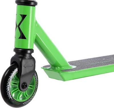 Trotinet freestyle Nils Extreme HS102, rrota 100 mm, deri 100 kg, jeshil