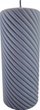 Qiri dekorativ Caroline Matte, cilindër i madh, 17.5 cm, gri mat