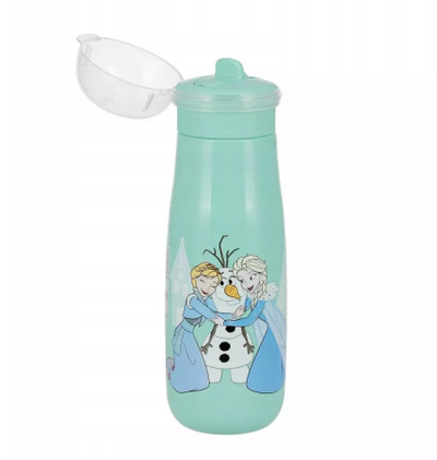 Shishe sportive NUK Mini-Me Flip Frozen, 450 ml, për kalamaj 12m+, shumëngjyrëshe