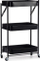 Karrocë perimesh Kinvara, çelik dhe plastikë, 29.5 x 78.5 x 45.5 cm, e zezë