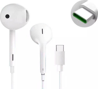 Kufje in ear Oppo MH147, USB C, me mikrofon, të bardha