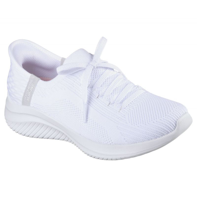Патики Skechers Ultra Flex 3.0 Slip-Ins за жени, Air-Cooled Memory Foam, бели сиви
