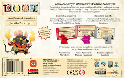 Zgjerim loje shahu me figura Portal Games Root Hireling Pack Marauder Hirelings, për lojën Root, shumëngjyrëshe