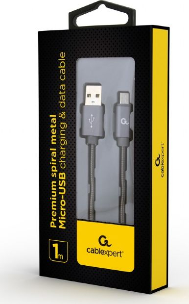 Kabllo USB Cablexpert CC-USB2S-AMMBM-2M-BG, USB 2.0, Micro USB, 2m, gri