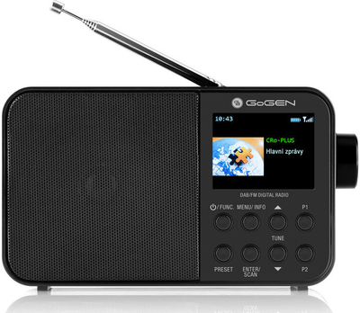 Radio GoGEN DAB 500 BT, e zezë