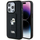 Maskë telefoni Karl Lagerfeld Gripstand Saffiano për iPhone 13 Pro/13 me mbajtëse stand, e zezë