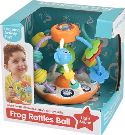 Lodër interaktive Learning Fun Frog Rattles Ball, dritë dhe tinguj, shumëngjyrëshe