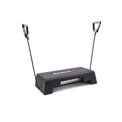 Step aerobik Reebok RAP-10150, lartësi e rregullueshme, sipërfaqe antirrëshqitëse, gri