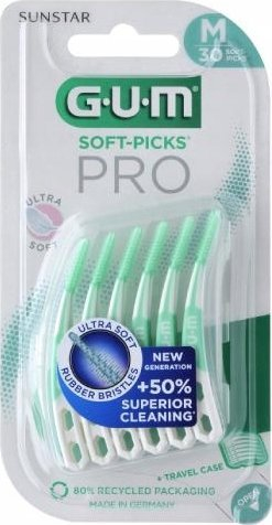Sticka interdentale GUM Soft Picks, x30, të buta, për mish të dhëmbëve të ndjeshëm
