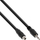 Kabllo audio InLine, adaptor 3.5mm stereo mashkull–femër, 0.6m, e zezë