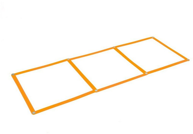 Shkallë agility për stërvitje Tiguar GT Ladder V2, set 3 pjesë, portokalli