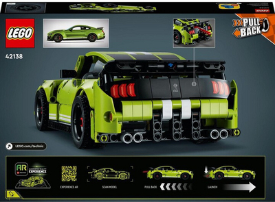 Set lodër LEGO Technic 42138 Ford Mustang Shelby® GT500®, 544 pjesë