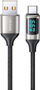 Kabllo USB Usams U78, USB-A me USB-C, 1.2 m, e bardhë