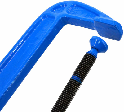 Kapëse G-CLAMP, 10" 250mm, gize, e zezë