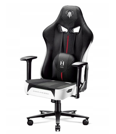 Karrige gaming Diablo X-PLAYER 2.0 Normal Size, pëlhurë, e zezë e bardhë