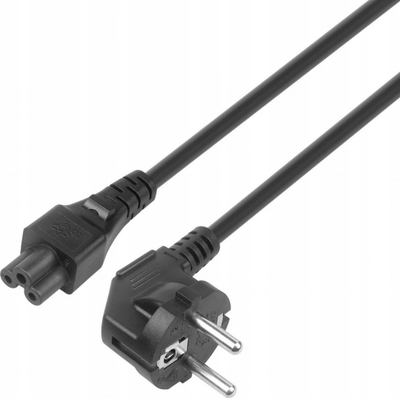 Kabllo rryme TB Power Cable IEC C5, 3m, VDE, e zezë