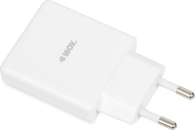 Karikues mur IBOX C-43 Slim GaN PD, 30W, USB-C, i bardhë
