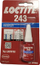 Ngjitës fijesh Loctite 243, i mesëm, 50ml, blu