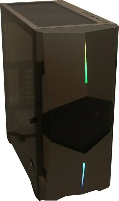Kasa PC Eurocase ML G Stylus, Midi Tower, panel anësor transparent, e zezë
