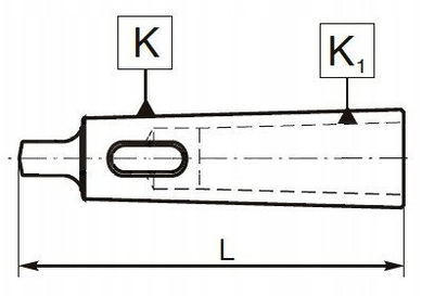 Tule reduktuese PTPA 1751-5-4, për shank Morse taper, metalike
