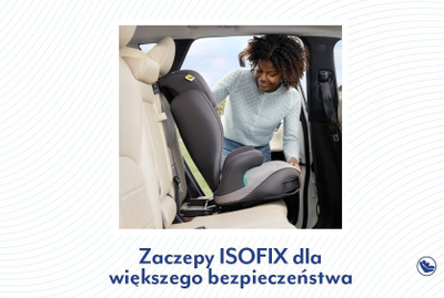 Седиште за автомобил Graco Affix i-Size R129, ISOFIX, за 100-150 см, Midnight