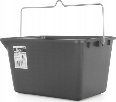 Kovë boje GEKO G66366, plastike, 8L, e zezë