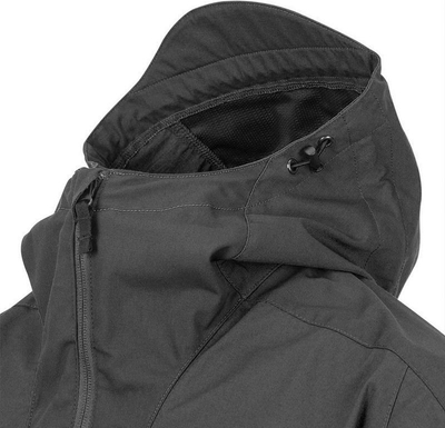 Xhaket anorak Helikon-Tex Woodsman, me kapuç, për jashtë, e zezë