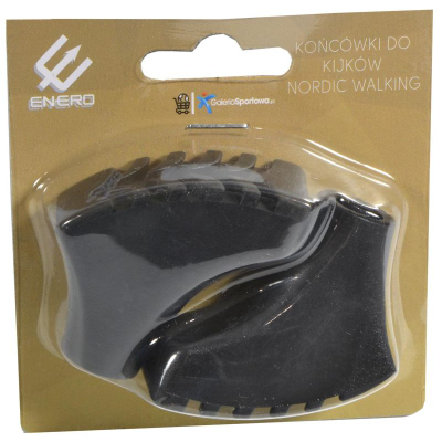 Kapakë gome për shkopinj Nordic Walking Victoria Sport, 11 mm, set me 2 copë, të zinj