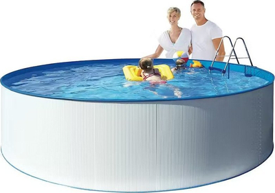 Pishinë mbi tokë Swim &amp; Fun Pool Crete 90, diametër 350 cm, lartësi 90 cm, blu