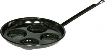 Tigan vezësh Riess Egg Pan, 26 cm, i mirë për çfarëdo sobe, me ngjyra