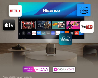 Projektor Hisense M2 Pro, portativ, rezolucion i lartë, argjendtë