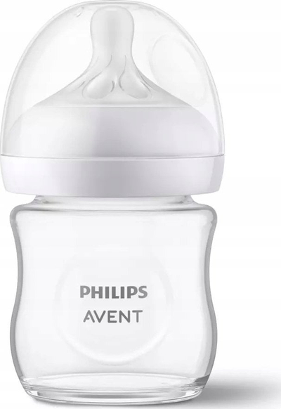 Biberon qelqi Avent Natural SCY930/01, 120ml, anti-kolik, transparent