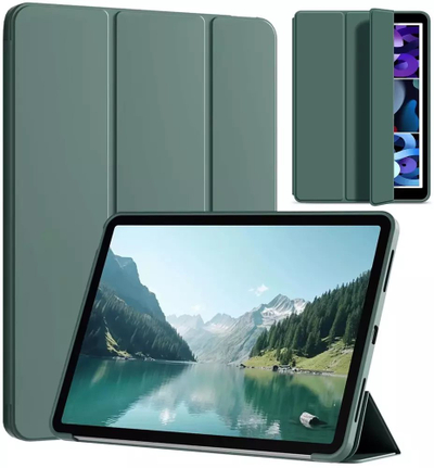 Mbështjellësi për tabletë 4kom.pl Smart me kapak magnetik për Xiaomi Redmi Pad SE 8.7" 2024, i gjelbër
