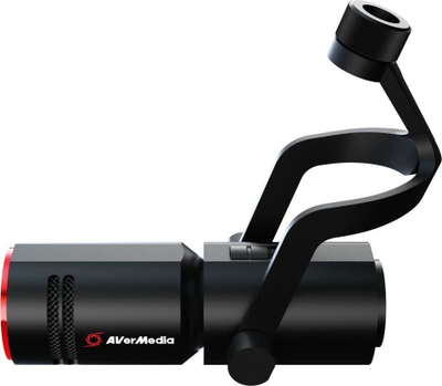 Mikrofon AVerMedia Live Streamer MIC 330, dinamik, XLR, i zi