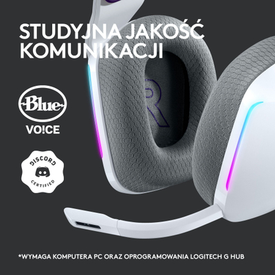 Гејминг сет Logitech G733 Lightspeed + G Pro X Superlight 2, безжичен, RGB, бел