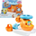 Lodër për banjo Tomy Toomies Bath Splashing Helicopter with Dog, për kalamaj 12m+, shumëngjyrëshe