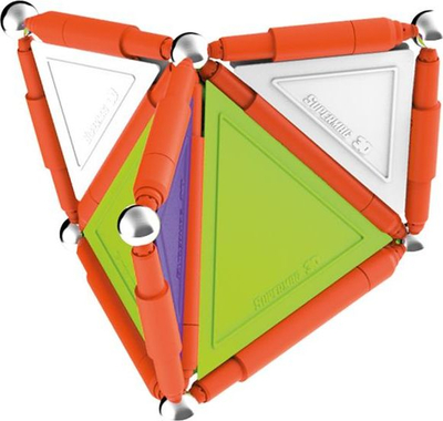 Lodër magnetike ndërtimi Supermag Tags Trendy 48, 48 pjesë, shumëngjyrëshe